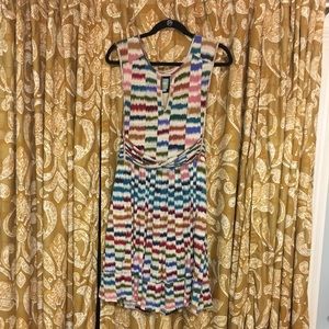 Multi-Colored Anthropologie Keyhole Dress